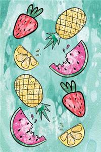 Fruits Watermelon Pineapple Lemon Strawberry