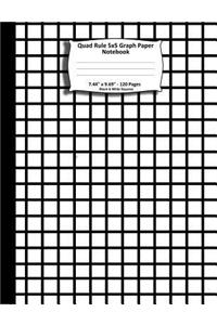 Quad Rule 5x5 Graph Paper Notebook. 7.44