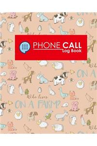 Phone Call Log Book