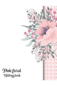 Pink Floral Address Book