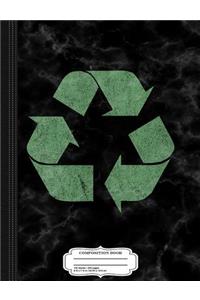 Vintage Earth Day Recycle LOGO Composition Notebook