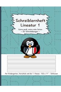 Schreiblernheft Lineatur 1