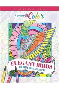 Elegant Birds Coloring Book for Adults