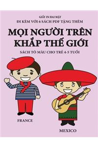 Sách tô màu cho trẻ 4-5 tuổi (Mọi người trên khắp thế giới)