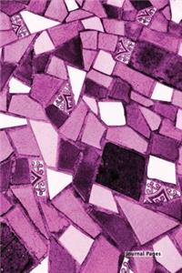 Journal Pages - Purple Mosaic (Decorative Notebook) (Unruled)