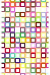 Rainbow Squares Notebook