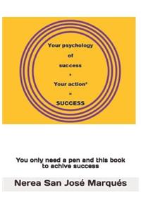Your Psychology of success + Your Action² = Success