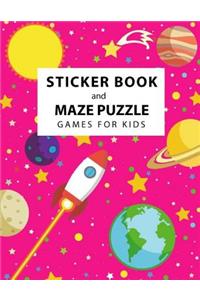 Sticker Book and Maze Puzzle Games For Kids