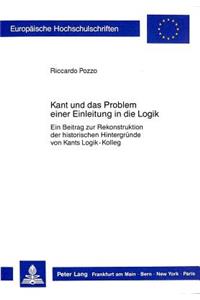 Kant und das Problem einer Einleitung in die Logik