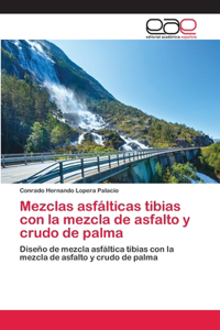 Mezclas asfálticas tibias con la mezcla de asfalto y crudo de palma