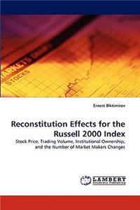 Reconstitution Effects for the Russell 2000 Index