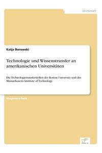 Technologie und Wissenstransfer an amerikanischen Universitäten