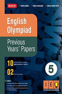 MTG English (IEO) Olympiad Previous Years Papers with Mock Test Papers Class 5 - Sample OMR Sheet with Chapterwise Analysis | SOF Olympiad Books For 2023-24 Exam MTG Editorial Board