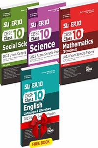 Combo of Super 10 CBSE Class 10 Science, Social Science & Mathematics with Free English Language & Literature 2023 Exam Sample Papers | 2021-22 Previous Year Solved Papers | CBSE Sample Paper | 2020 Topper Answer Sheet | 10 Blueprints for 10 Papers
