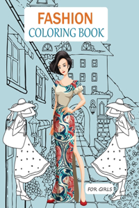 Fashion Coloring Book For Girls: Cute Fashion Coloring Book