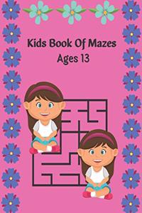 Kids Book Of Mazes Ages 13