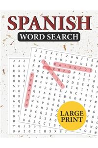 Large Print Spanish Word Search