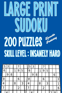 Large Print Sudoku 200 Puzzles Skill Level