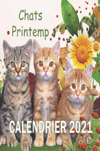 chats printemp calendrier 2021