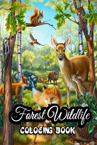 Forest Wildlife coloring book
