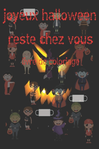 joyeux halloween reste chez vous livre de coloriage
