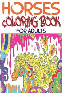 Horses Coloring Book for Adults