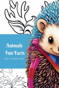 Kids coloring book Animal Fun Facts