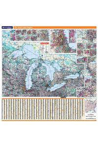 Great Lakes Region Wall Map Great Lakes Region Wall Map Great Lakes Region Wall Map