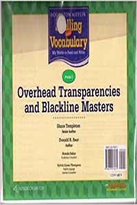 Houghton Mifflin Spelling and Vocabulary: Overhead Transparencies and Blackline Masters Grade 2