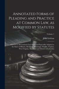 Annotated Forms of Pleading and Practice at Common Law, as Modified by Statutes; for Use in All Common-law States and Especially Adapted to the States of Illinois, Michigan, Mississippi, Florida, Virginia, West Virginia, Maryland and District of Co