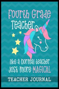 Fourth Grade Teacher like a normal teacher just more Magical Teacher Journal