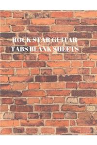 Rock Star Guitar Tabs Blank Sheets