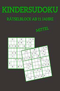 Kindersudoku Rätselblock Ab 11 Jahre - Mittel