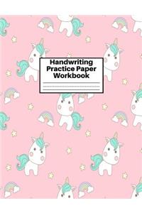 Handwriting Practice Paper Workbook