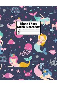 Blank Sheet Music Notebook