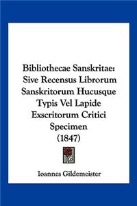 Bibliothecae Sanskritae