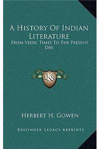 History of Indian Literature