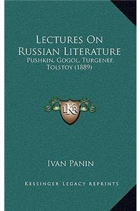 Lectures on Russian Literature