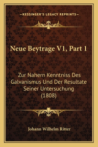 Neue Beytrage V1, Part 1