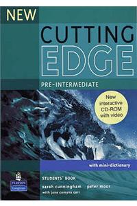 New Cutting Edge Pre-Intermediate Students Book and CD-Rom Pack