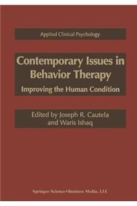 Contemporary Issues in Behavior Therapy