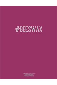 Notebook for Cornell Notes, 120 Numbered Pages, #BEESWAX, Plum Cover