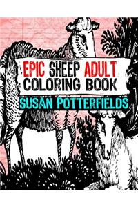 Epic Sheep Adult Coloring Book