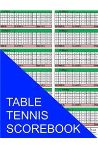 Table Tennis Scorebook