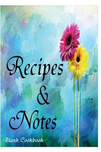 Blank Cookbook Recipe & Note (105 Recipe Blank Book Series #6)