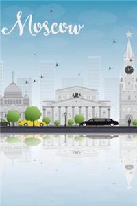Moscow Skyline Notebook & Journal. Productivity Work Planner & Idea Notepad