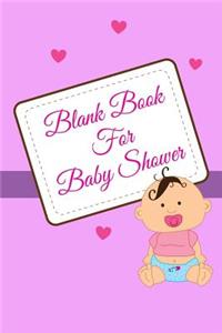 Blank Book For Baby Shower