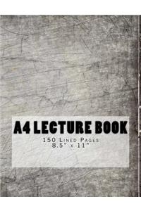 A4 Lecture Book 150 Lined Pages 8.5