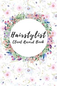Hairstylist Client Record Book