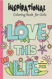 Inspirational Coloring Book for Girls